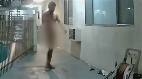 'It’s unbearable': Naked man caught on camera roaming LA apartment building